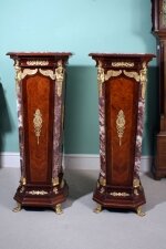 Pair of Exquisite  Empire  Marble Topped Pedestals | Ref. no. 01440 pair | Regent Antiques